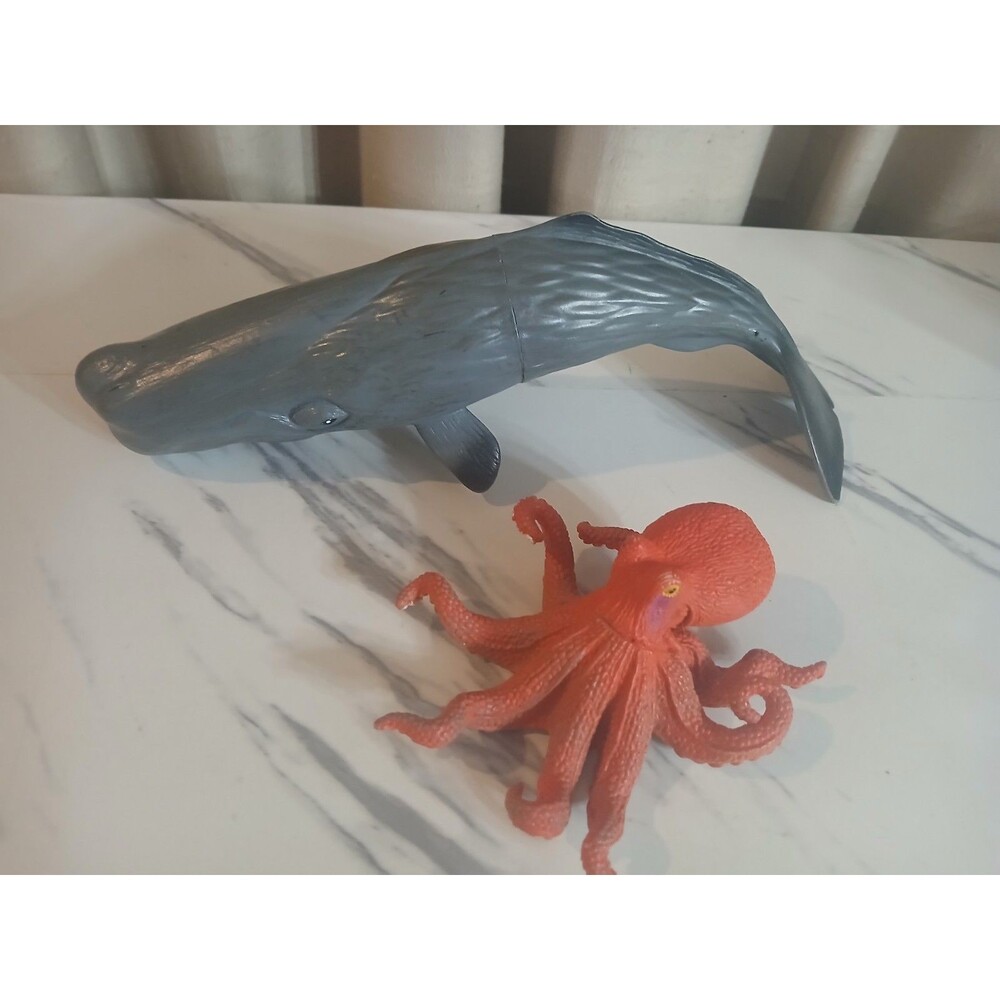Learning Resources Whale  & Octopus Wildlife Sea Ocean Animal Figures